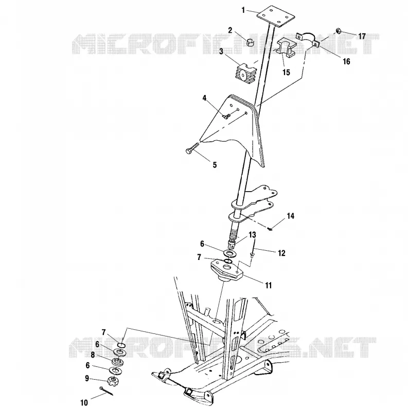 COLONNE DE DIRECTION - A00CH33AC (4959905990B012) Polaris SPORTSMAN 335 2000 SPORTSMAN 335  SPORTSMAN 335 - A00CH33AC