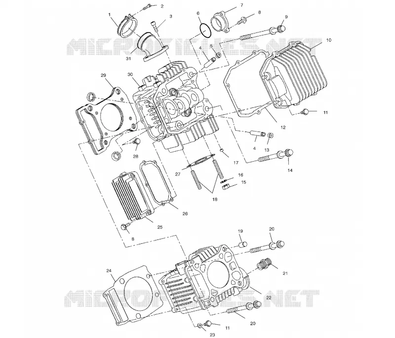 CYLINDRE - A00CH33AC (4959905990D004) Polaris SPORTSMAN 335 2000 SPORTSMAN 335  SPORTSMAN 335 - A00CH33AF