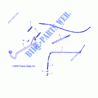 FREIN ARRIERE   A15YAP20AF (49ATVFREINRR10PHX) pour Polaris PHOENIX 200 de 2015