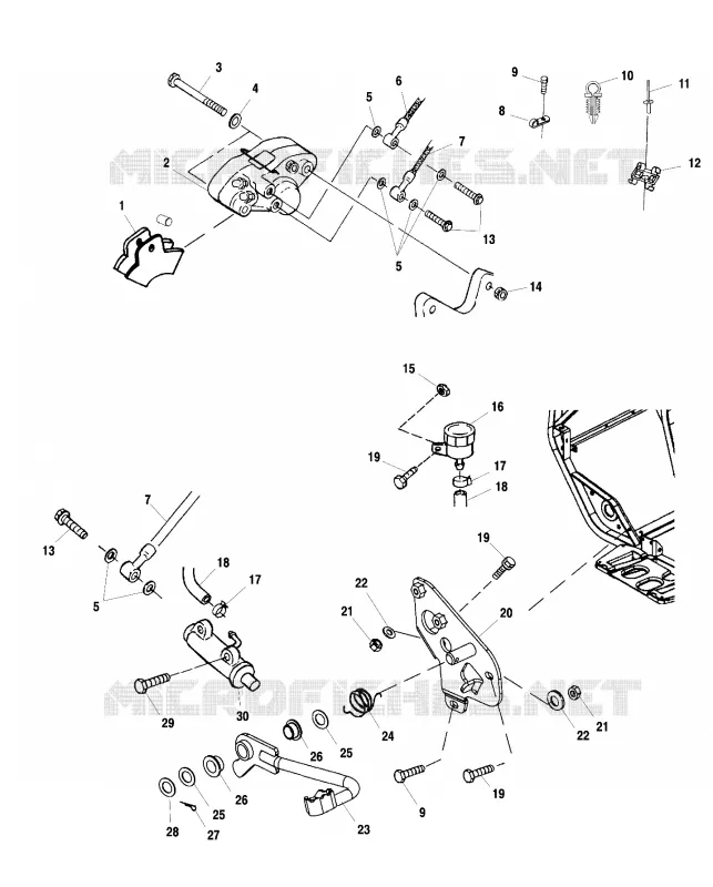 FREIN ARRIERE - A00CK42AA (4949304930C001) Polaris ATV 425 2000 XPEDITION 425  XPEDITION 425 - A00CK42AB