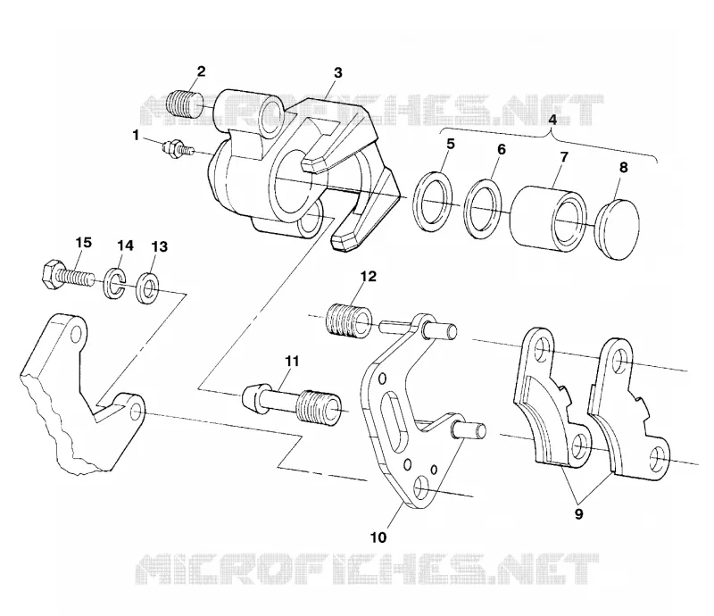 FRONT FREIN - A99CH50EB (4949114911b009) Polaris SPORTSMAN 500 1999 SPORTSMAN 500  SPORTSMAN 500 - A99CH50AB