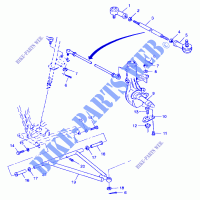DIRECTION/A ARM   A99AA25CA (4949594959b004) pour Polaris TRAIL BOSS de 1999