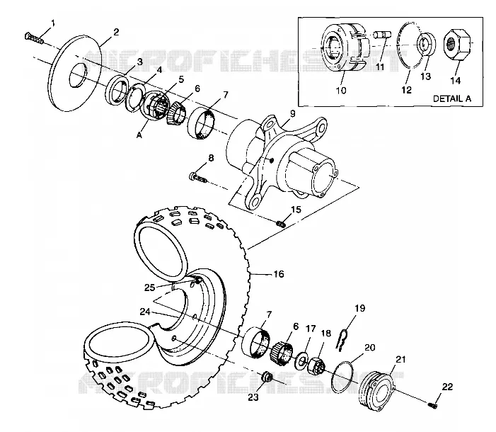 ROUE AVANT - A99CC28CA (4949484948b007) Polaris ATV 300 1999 XPLORER 300  XPLORER 300 - A99CC28CA