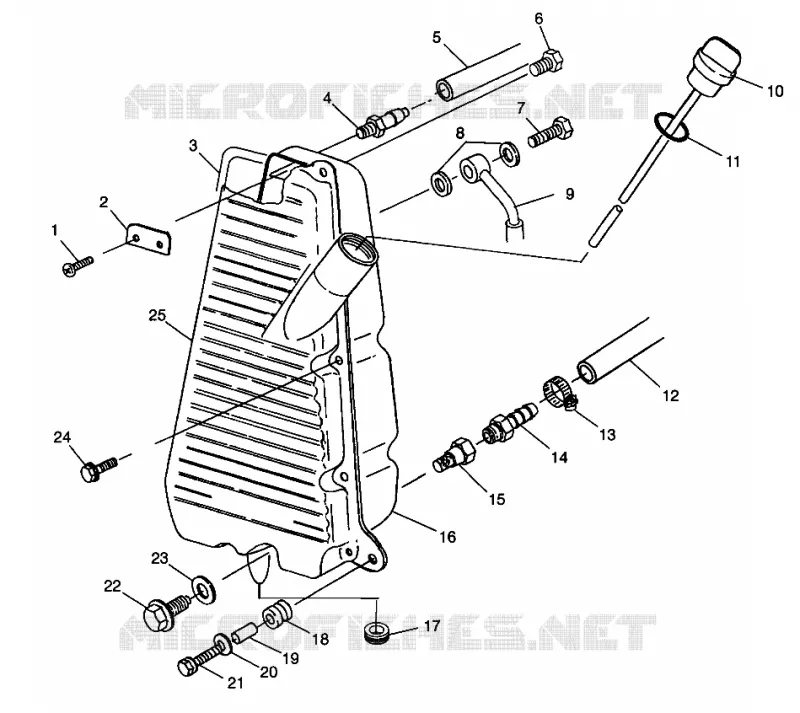 RESERVOIR D'HUILE - N98AC42D (4945214521A014) Polaris ATV autre 1998 NORWEGIAN MAGNUM 4X4  NORWEGIAN MAGNUM 4X4 - N98AC42D