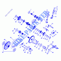 PONT (Internal Components)   W98CH50A(C)(D)(E)(F) (4950135013d003) pour Polaris SPORTSMAN 500 de 1998