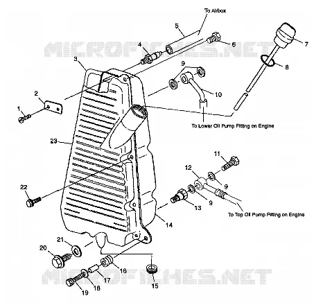 RESERVOIR D'HUILE - S98CH50E(B) (4950135013c001) Polaris SPORTSMAN 500 1998 SPORTSMAN 500  SPORTSMAN 500 - W98CH50AD