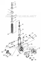 JAMBE DE FORCE AVANT XPLORER 300 W97CC28C (4939813981B006) pour Polaris XPLORER 300 de 1997