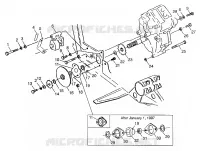 PONT/FREIN AND COUVERCLE DE CHAINEE MOUNTING XPLORER 300 W97CC28C (4939813981C005) pour Polaris XPLORER 300 de 1997
