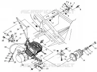 SUPPORT MOTEUR XPLORER 300 W97CC28C (4939813981A011) pour Polaris XPLORER 300 de 1997