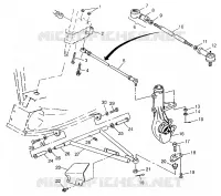 TRIANGLES SUSPENSIONS  XPLORER 300 W97CC28C (4939813981B013) pour Polaris XPLORER 300 de 1997