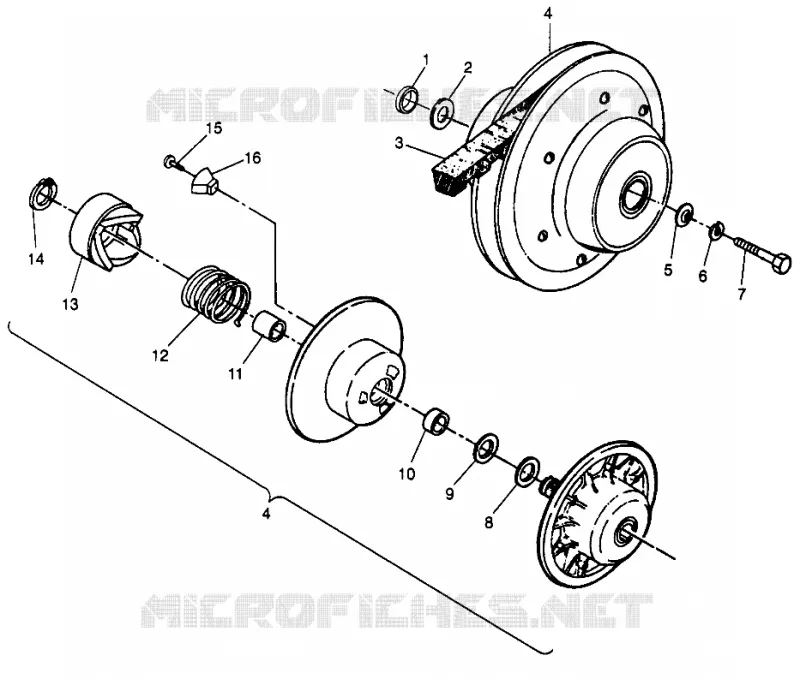 EMBRAYAGE DE TRANSMISSION SPORTSMAN 4X4 W968040 (4935943594C002) Polaris SPORTSMAN autre 1996 SPORTSMAN 4X4  SPORTSMAN 4X4 - W968040