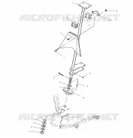 COLONNE DE DIRECTION   W968540 (4935863586B010) pour Polaris TRAIL BLAZER ES de 1996