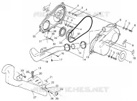 COUVERCLE D'EMBRAYAGE (SPORT)   W968540 (4935863586C007) pour Polaris TRAIL BLAZER ES de 1996