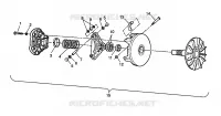 EMBRAYAGE DE TRANSMISSION   W968540 (4935863586C001) pour Polaris TRAIL BLAZER ES de 1996