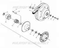 EMBRAYAGE DE TRANSMISSION   W968540 (4935863586C002) pour Polaris TRAIL BLAZER ES de 1996