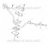 GUIDON   W968540 (4935863586B009) pour Polaris TRAIL BLAZER ES de 1996