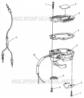 INSTRUMENTS   ACCELERATEUR ASM./CABLE   W968540 (4935863586B011) pour Polaris TRAIL BLAZER ES de 1996