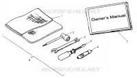OUTILS   W968540 (4935863586B014) pour Polaris TRAIL BLAZER ES de 1996