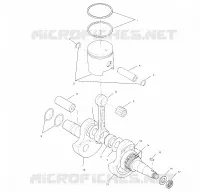 PISTON ET VILEBREQUIN (BLAZER)   W967827 (4935863586D002) pour Polaris TRAIL BLAZER ES de 1996