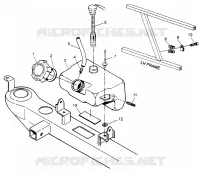 RESERVOIR D'HUILE   W968540 (4935863586B001) pour Polaris TRAIL BLAZER ES de 1996