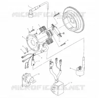 STATOR (BLAZER)   W967827 (4935863586D012) pour Polaris TRAIL BLAZER ES de 1996