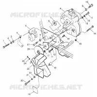 SUPPORT PONT ET FREIN   W968540 (4935863586C003) pour Polaris TRAIL BLAZER ES de 1996