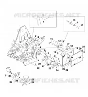 SYSTÈME DE REFROIDISSEMENT (SPORT)   W968540 (4935863586A011) pour Polaris TRAIL BLAZER ES de 1996