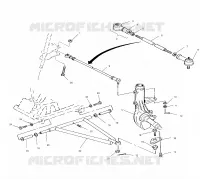 TRIANGLES SUSPENSIONS    W968540 (4935863586B008) pour Polaris TRAIL BLAZER ES de 1996