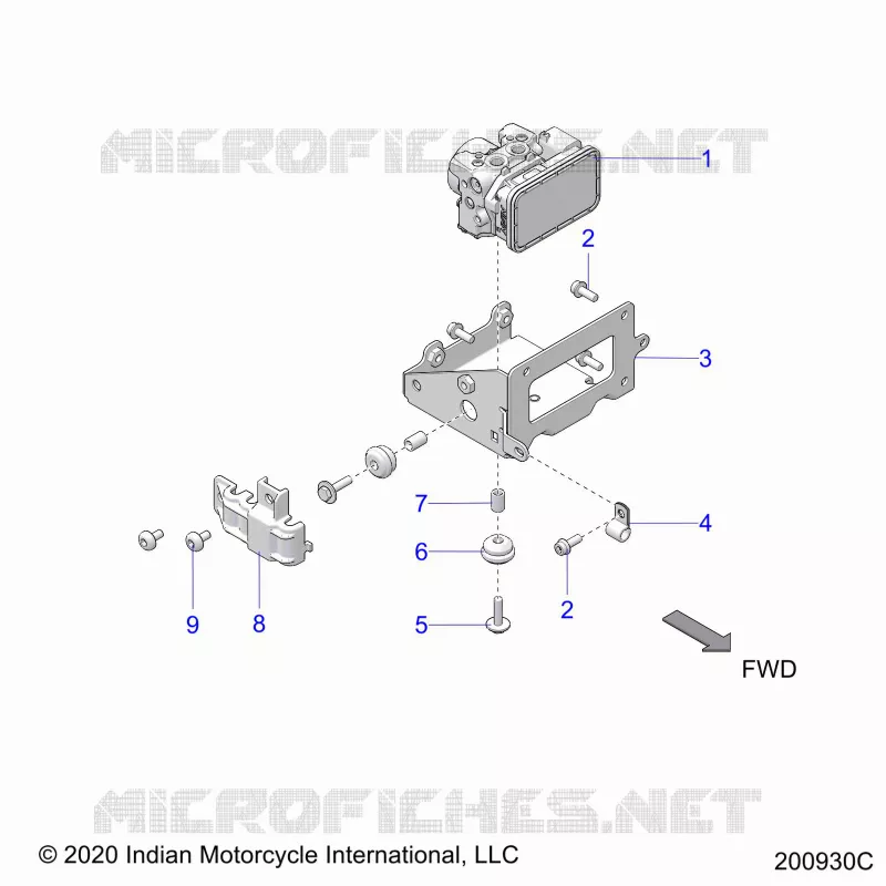 FREINS, ABS MODULE ASM. - N21TCEBB ALL OPTIONS (200930C) Polaris INDIAN MOTORCYCLE 1900 2021 CHIEFTAIN ELITE  CHIEFTAIN ELITE