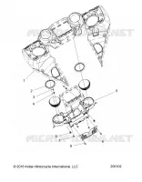 CARENAGES ASM, INSTRUMENT PANEL MNTG.   N18TCEAA ALL OPTIONS (200102) pour Polaris CHIEFTAIN ELITE de 2018
