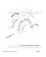 CARROSSERIE   GARDE BOUE ARRIERE   N18TCEAA ALL OPTIONS (200352) pour Polaris CHIEFTAIN ELITE de 2018
