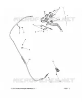 CONTROLS, LEVIER D'EMBRAYAGE AND CABLE   N18TCEAA ALL OPTIONS (200217) pour Polaris CHIEFTAIN ELITE de 2018