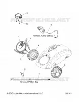 ELECTRICITE, AUDIO, SADDLEBAG   N18TCEAA ALL OPTIONS (200181) pour Polaris CHIEFTAIN ELITE de 2018
