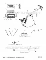 ELECTRICITE, WIRE HARNESS   N18TCEAA ALL OPTIONS (200232) pour Polaris CHIEFTAIN ELITE de 2018