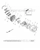 ENGINE, PRISE D'AIR SYSTEM   N18TCEAA ALL OPTIONS (49INDIANAIRCLEANER15) pour Polaris CHIEFTAIN ELITE de 2018