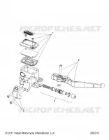 FREIN AVANT, LEVER AND MASTER CYLINDER   N18TCEAA ALL OPTIONS (200218) pour Polaris CHIEFTAIN ELITE de 2018