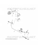 FREINS, FREIN LINE, REAR, ABS   N18TCEAA ALL OPTIONS (49INDIANFREINLINERR14) pour Polaris CHIEFTAIN ELITE de 2018