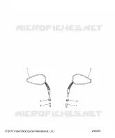 RETROVISEURSS   N18TCEAA ALL OPTIONS (200353) pour Polaris CHIEFTAIN ELITE de 2018