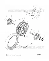 ROUE AVANT   N18TCEAA ALL OPTIONS (200172) pour Polaris CHIEFTAIN ELITE de 2018