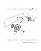 SYSTÃˆME DE TRANSMISSION, DRIVE SPROCKET, BELT AND GUARD   N18TCEAA ALL OPTIONS (49INDIANDRVSPROCKET14) pour Polaris CHIEFTAIN ELITE de 2018