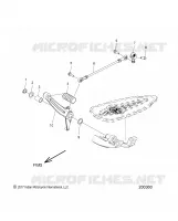 SYSTÃˆME DE TRANSMISSION, SHIFT PEDAL AND SHIFT LINKAGE   N18TCEAA ALL OPTIONS (200360) pour Polaris CHIEFTAIN ELITE de 2018