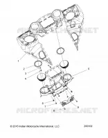 CARENAGES ASM, INSTRUMENT PANEL MNTG.   N18TFAAA ALL OPTIONS (200102) pour Polaris CHIEFTAIN CLASSIC de 2018