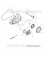 COUVERCLE PRIMAIRE ASM.   N18TFAAA ALL OPTIONS (49INDIANPRIMARYCVR15) pour Polaris CHIEFTAIN CLASSIC de 2018