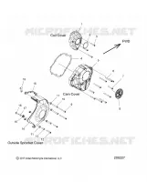 COUVERLCES MOTEUR DROITS   N18TFAAA ALL OPTIONS (200227) pour Polaris CHIEFTAIN CLASSIC de 2018