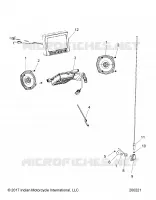 ELECTRICITE, AUDIO SYSTEM   N18TFAAA ALL OPTIONS (200221) pour Polaris CHIEFTAIN CLASSIC de 2018