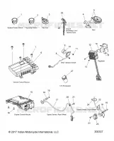 ELECTRICITE, COMPONENTS 1   N18TFAAA ALL OPTIONS (200337) pour Polaris CHIEFTAIN CLASSIC de 2018