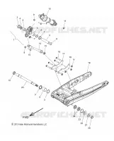 SUSPENSION ARRIERE ASM., SWING ARM AND SHOCK   N18TFAAA ALL OPTIONS (49INDIANSUSPRR14) pour Polaris CHIEFTAIN CLASSIC de 2018