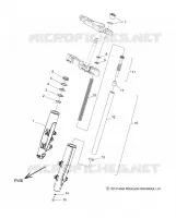 SUSPENSION AVANT FORKS   N18TFAAA ALL OPTIONS (49INDIANFORK15R) pour Polaris CHIEFTAIN CLASSIC de 2018