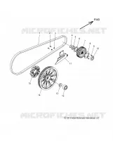 SYSTÃˆME DE TRANSMISSION, DRIVE SPROCKET, BELT AND GUARD   N18TFAAA ALL OPTIONS (49INDIANDRVSPROCKET14) pour Polaris CHIEFTAIN CLASSIC de 2018