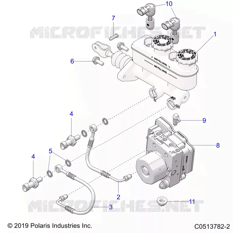 BRAKES, MAITRE CYLINDRE AND ABS MODULE - T20AAGHD ALL OPTIONS (C0513782-2) Polaris SLINGSHOT 2000 2020 SLINGSHOT GT LE  SLINGSHOT GRAND TOURING LIMITED EDITION Autodrive